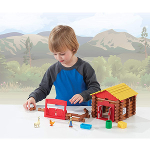 LINCOLN LOGS Fun on the Farm Build and Playset