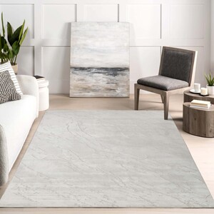 Novu Modern Abstract Living Room Area Rug Metallic Sheen-