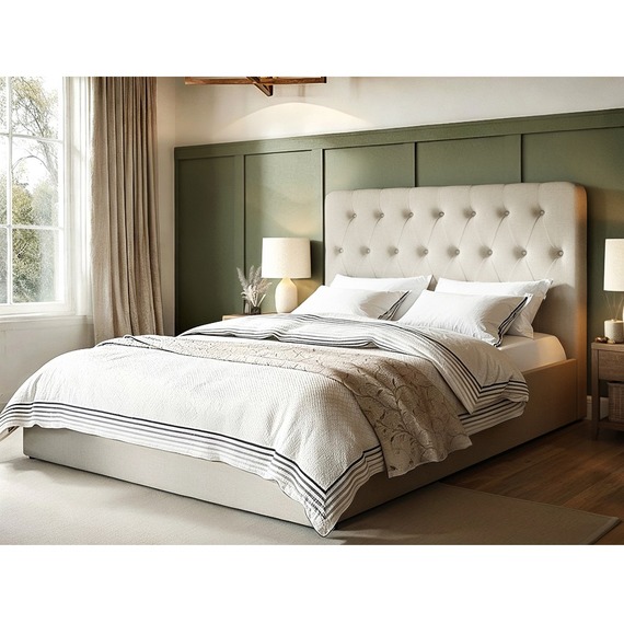 Marley Button Headboard Ottoman