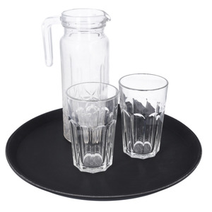 Non Slip Textured Round Tray