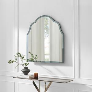 Opaline Blue Ornate Large Arch Wall Mirror