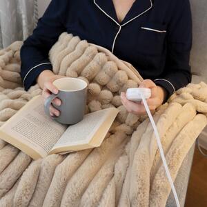 Igenix Heated Throw 160cm x 130cm Digital Control Beige
