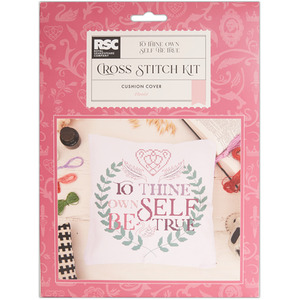 Royal Shakespeare Company Cross Stitch Cushion Kit, To Thine Own Self Be True