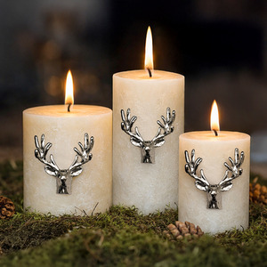 3 Piece Stag Candle Pins