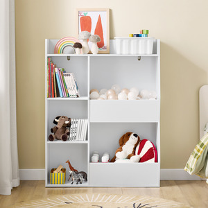 Kids Bookshelf and Toy Storage Unit