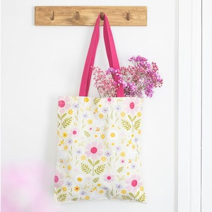 Daisy and Duck Floral Print Tote Shopping Bag