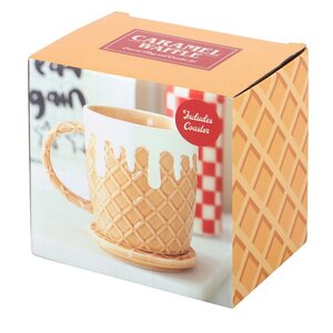 Waffle Textured Mug Coaster Set Microwave Dishwasher Safe