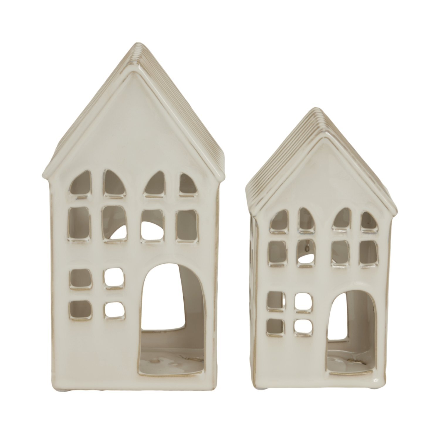 Image of Large White Ceramic House Tea Light&hellip;