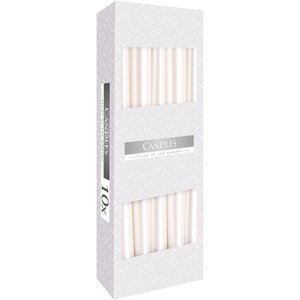 Pearl Taper Candle Elegant Steady Burn Classic Tapered Design