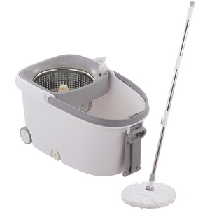Livingandhome Spin Mop Bucket Set with 2 Extra Heads
