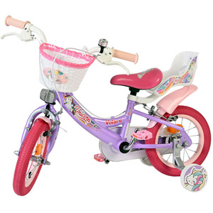 VOLARE Unicorn Purple 61281 12-Inch Girls Children's Bike