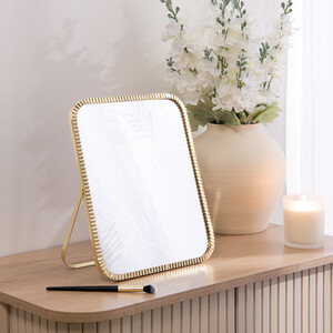 Gold Fluted Mirror