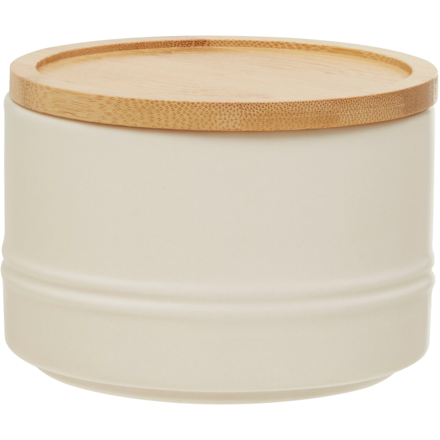 Fenwick Cream Small Stoneware Canister - Cream