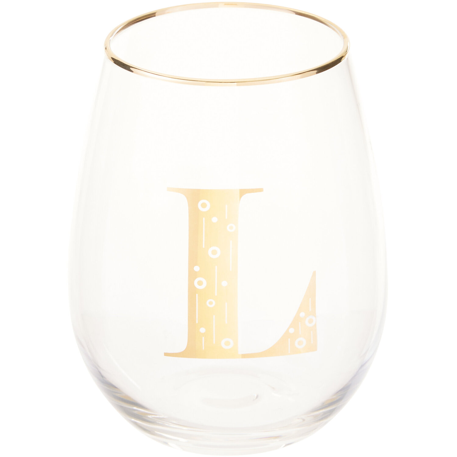 Claro Letter L Curved Tumbler - Transparent