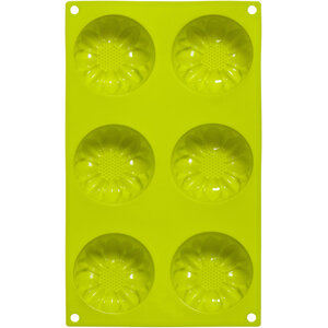 Hallie 6 Daisy Lime Green Cake Mould