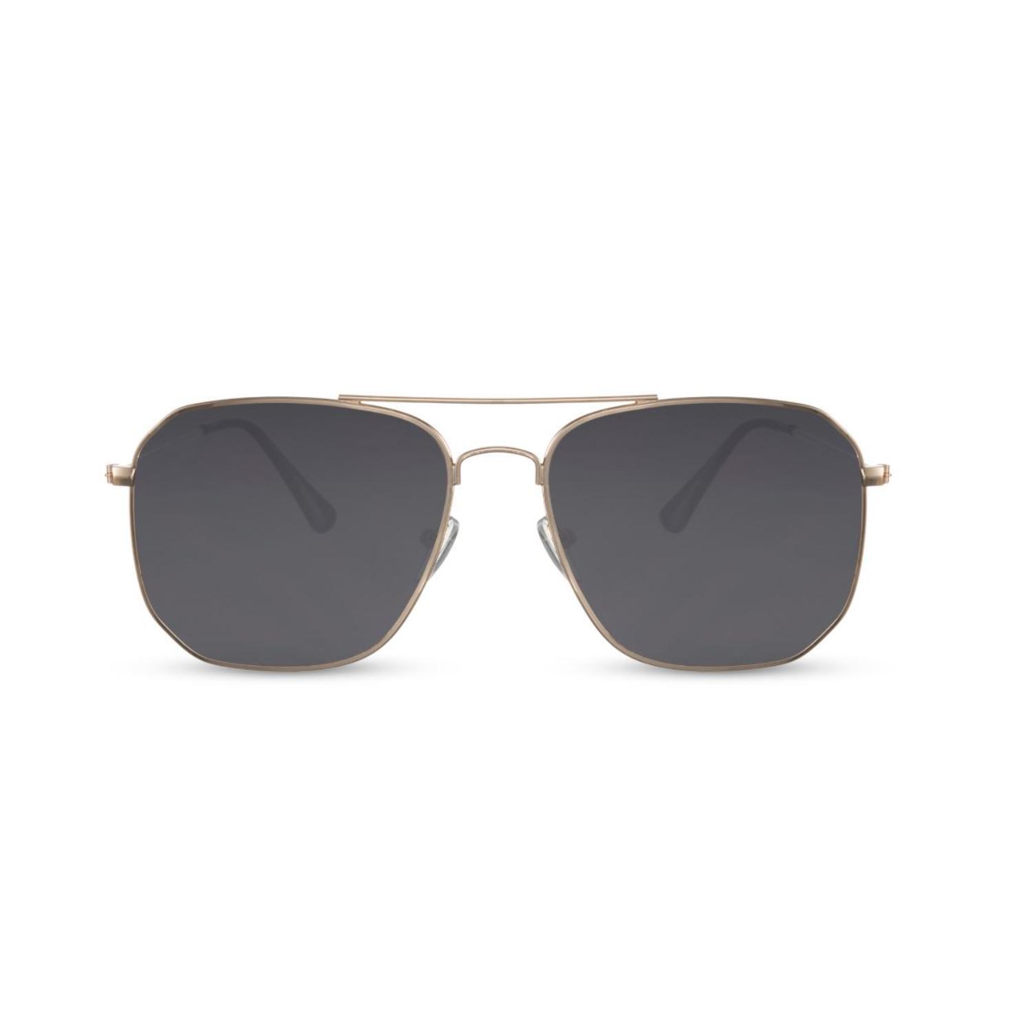 Sunglass Station Contemporary Aviator Unisex Sunglasses - Gold