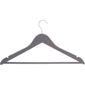 Set Of Twenty Matte Grey Clothes Hangers