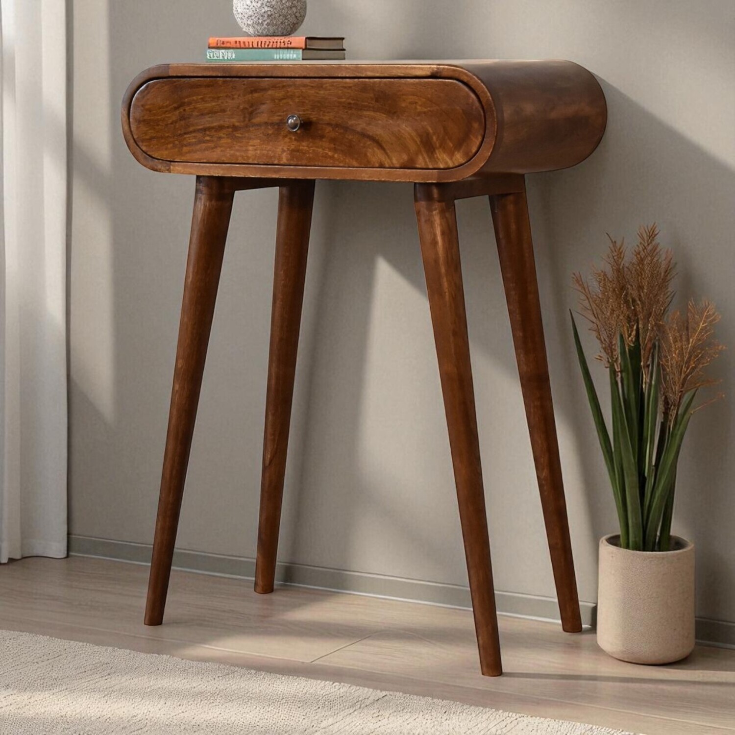 Artisan Furniture Solid Wood Chestnut London Mini Chestnut Console - Brown