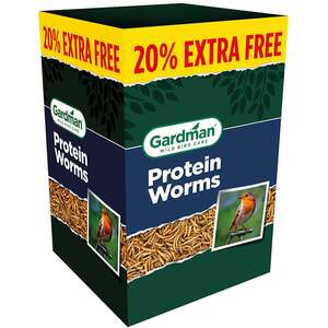 Protein Worms Mealworms for Wild Birds 1.2kg Recyclable Box