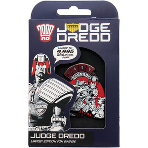 2000 AD Judge Dredd Your Next Punk Pin Badge