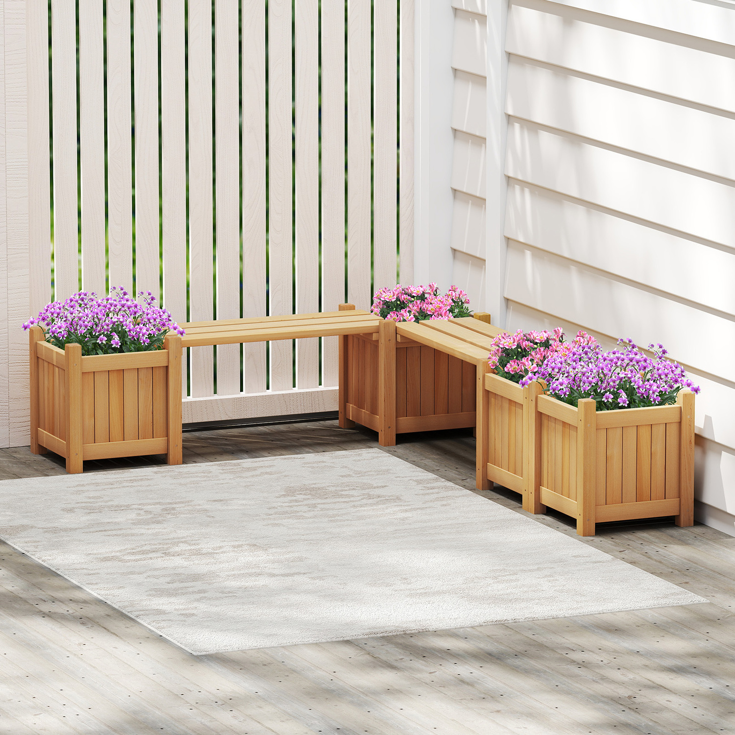 3-in-1 Outdoor Planter Box