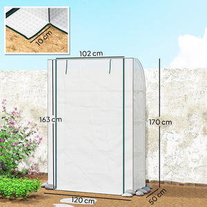 White Outsunny Mini Greenhouse Indoor Outdoor Green House shot 15258429