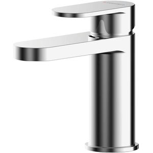 Balterley Current Round Mini Mono Basin Mixer Tap with Lever Handle, Push