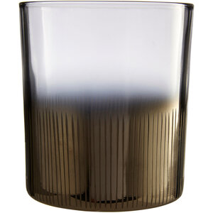 Complements Silver Glass Tealight Holder