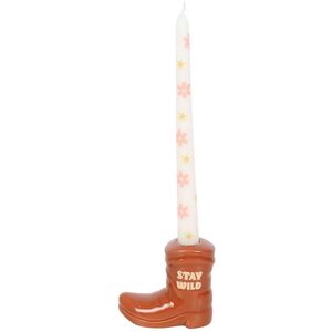 Something Different Cowboy Boot Candle & Holder