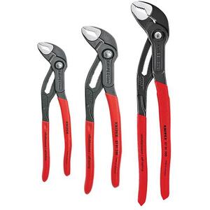 KNIPEX Cobra Water Pump Pliers 3 Piece Set (180mm 250mm & 300mm)