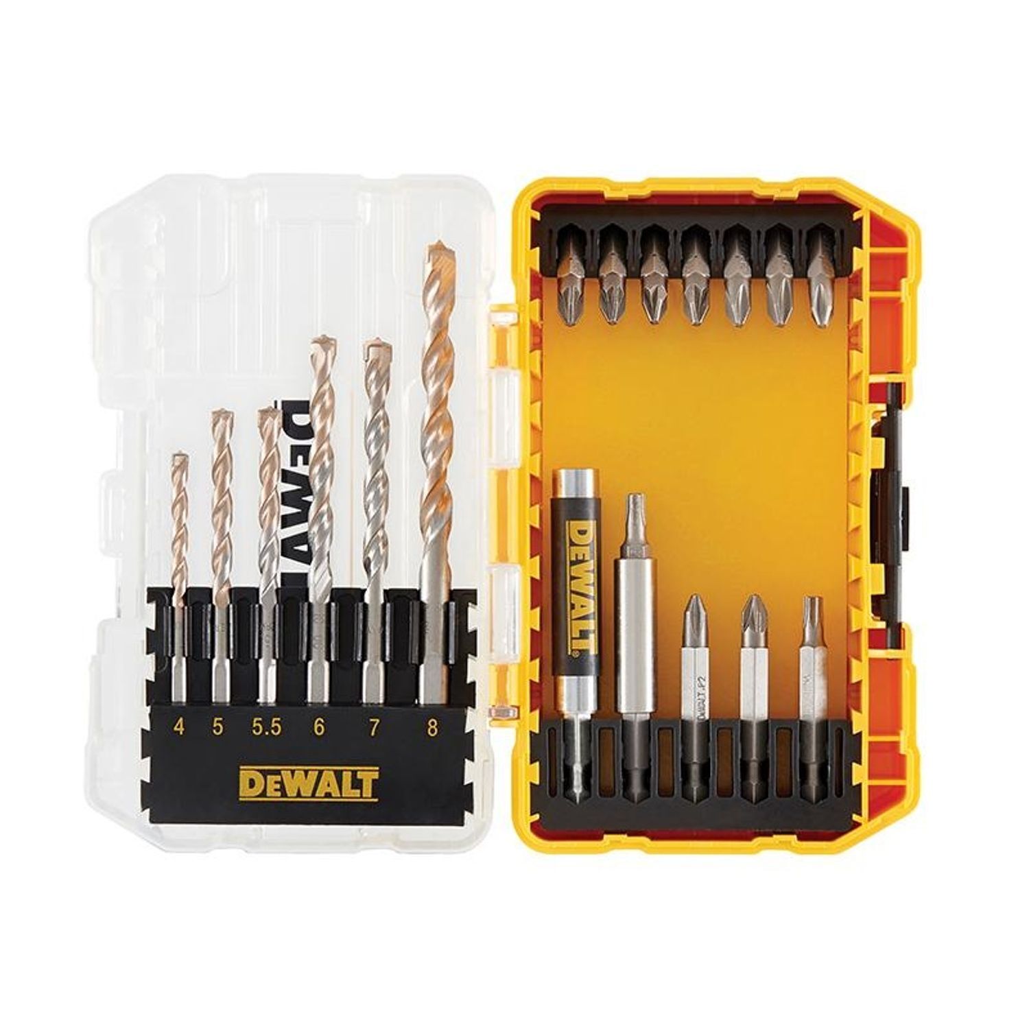 Dewalt Power Tools Dt70712 Extreme Masonry Drill Drive Set, 19 Piece - Multi Colour