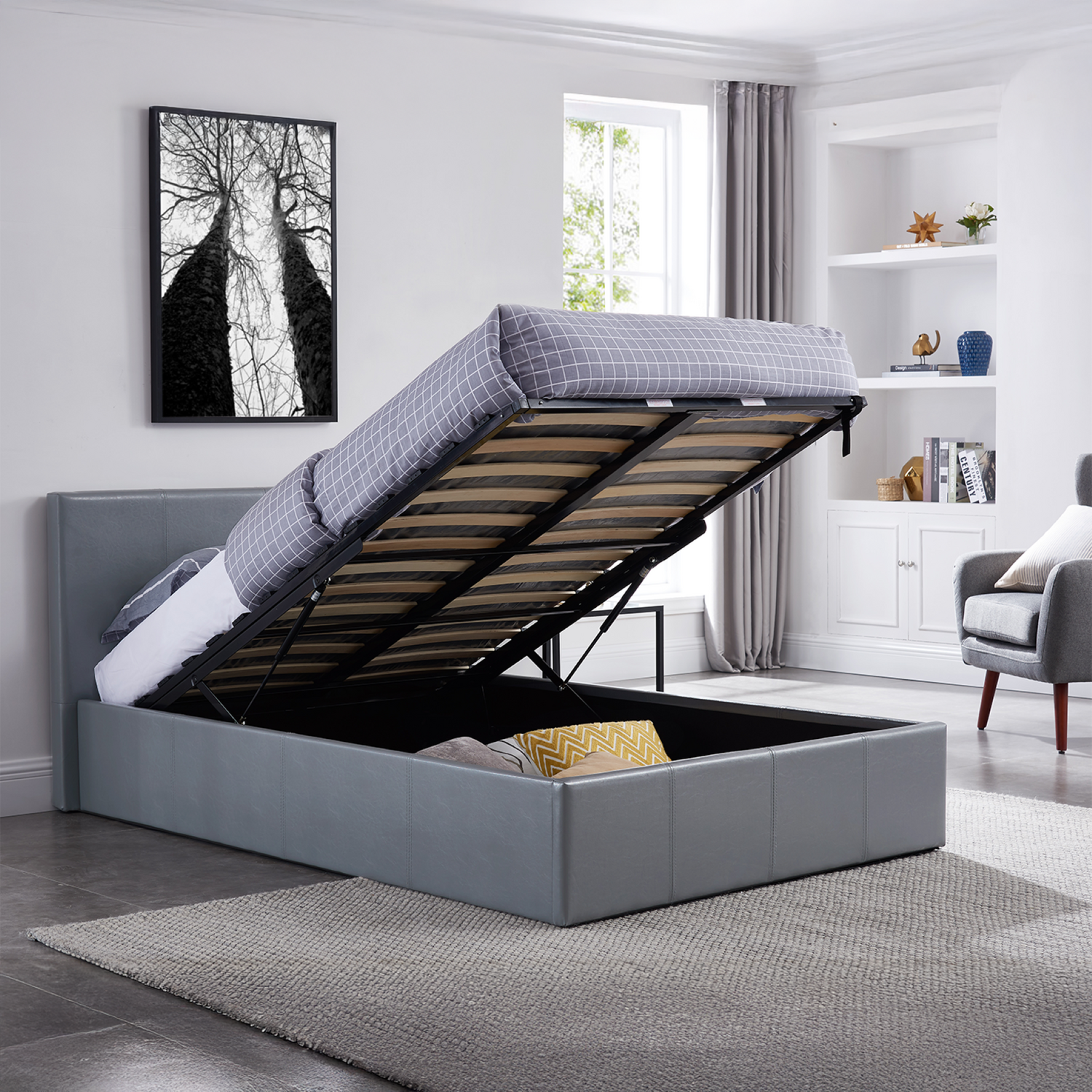 Luna King Ottoman Storage Bed