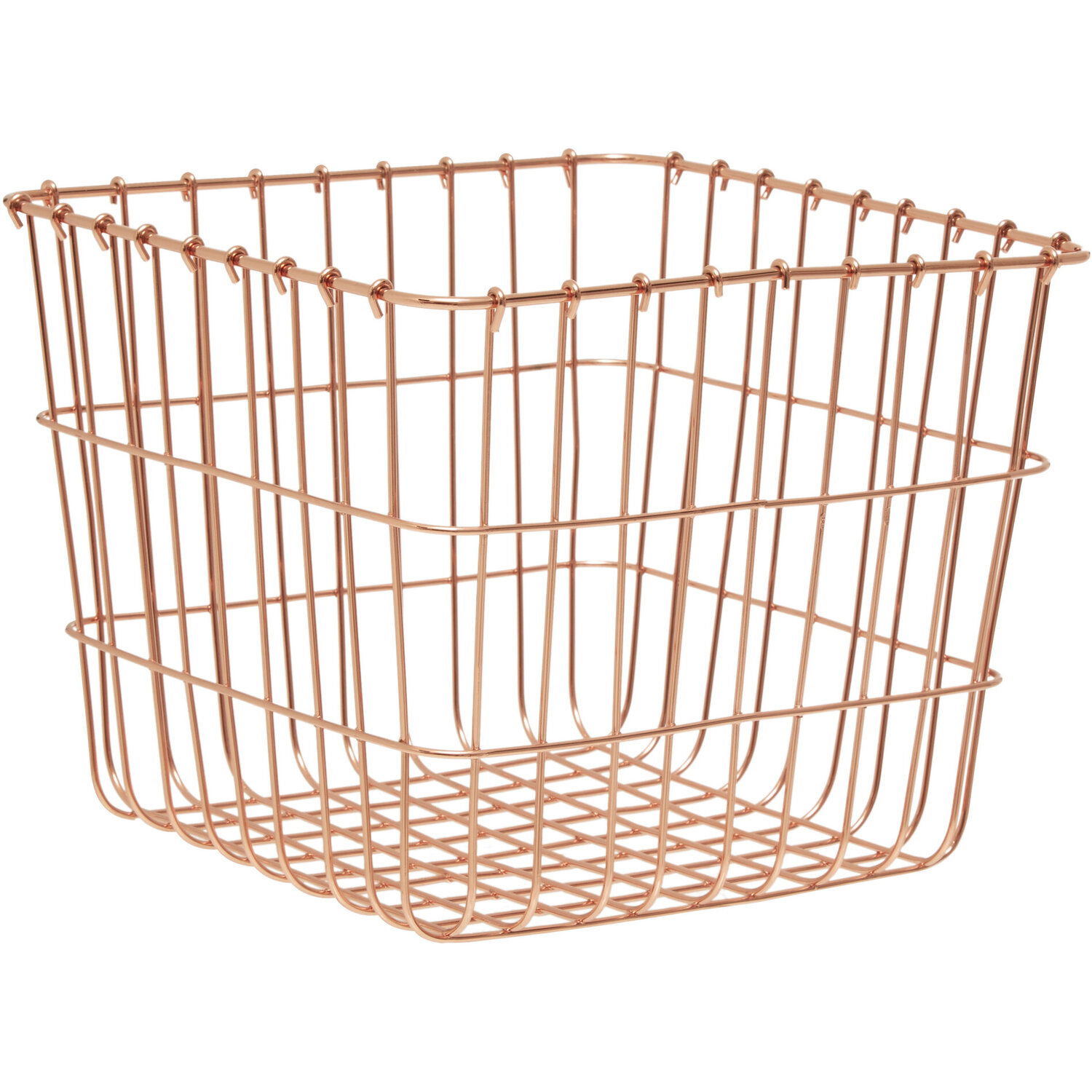 Image of Vertex Square Basket - Gold