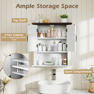 Farmhouse Wall Mounted Bathroom Cabinet
