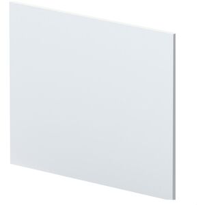 700mm L Shape Square Reversible Bath End Panel - Satin White