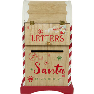 Wooden Christmas Letters To Santa Box