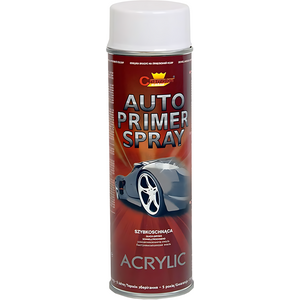 500 mL White Acrylic Auto Primer Spray, Anti-Corrosion, Steel & Cast Iron