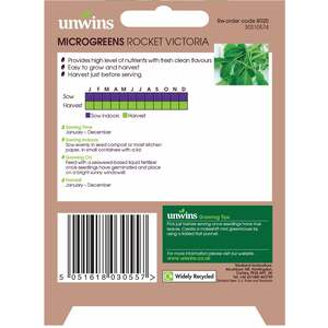 Unwins Microgreens Seeds Rocket 'Victoria'