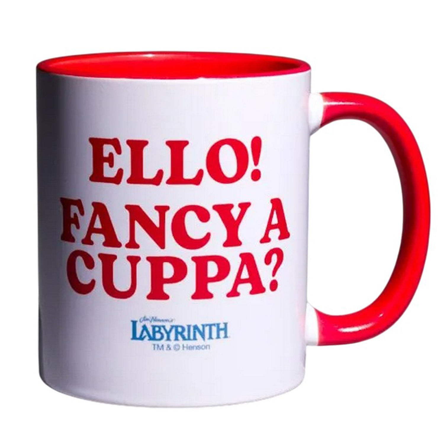 Labyrinth Ello! Fancy A Cuppa? The Worm Mug - White/Red