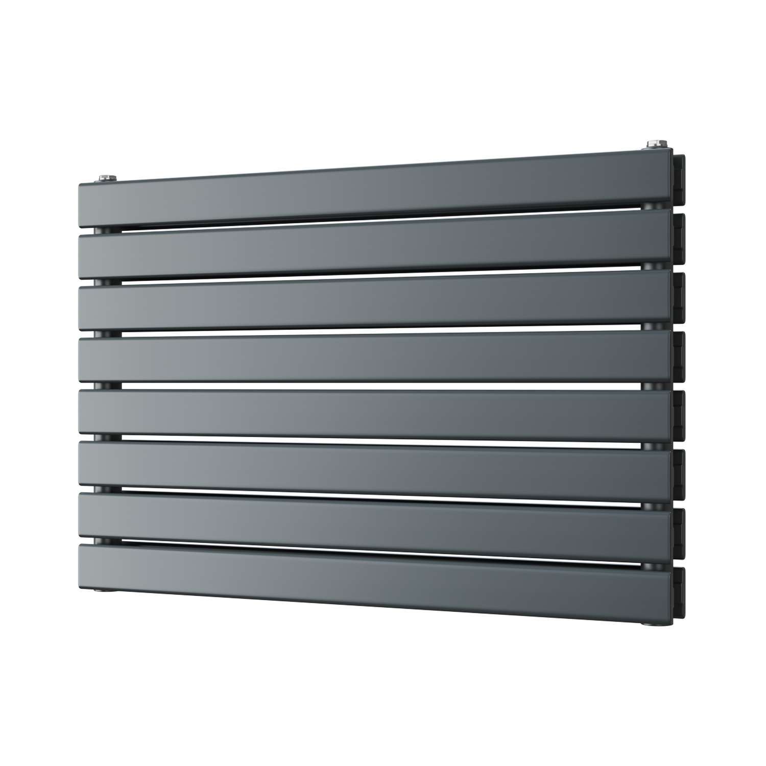 Uk Radiators Typhoon Axis - Anthracite Horizontal Radiator Double Panel - Anthracite / 544Mm / 800Mm