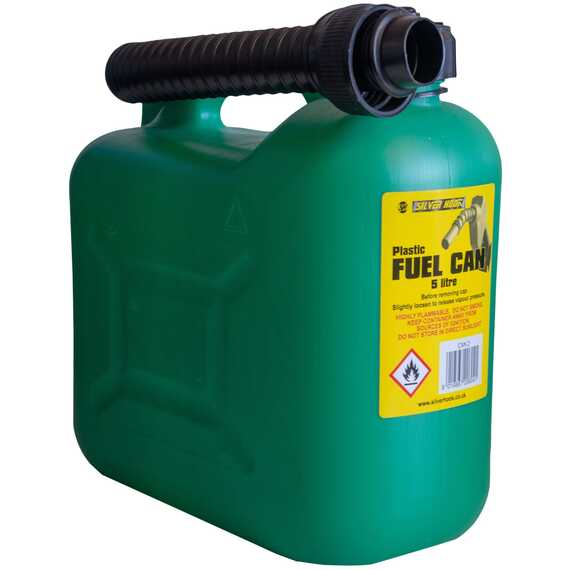 Silverhook 5 litre diesel fuel can with spout black