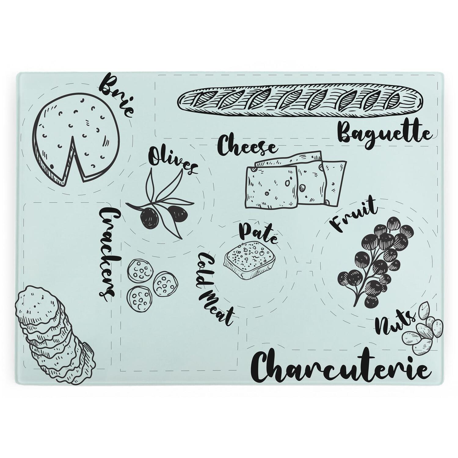 Image of Charcuterie Glass Chopping Board - Rectangular&hellip;