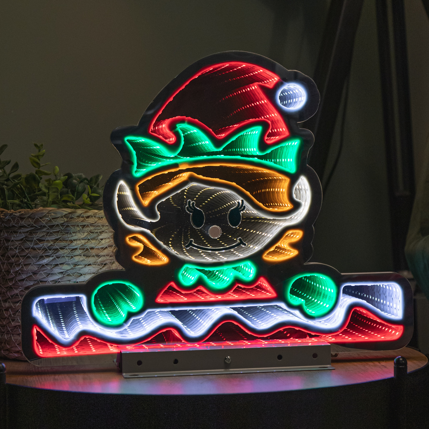 40cm Light up Christmas Elf Girl Infinity Decoration with LEDs - Samuel Alexander | TJ Hughes - Image 3