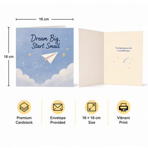 Dream Big Start Small Encouragement Greeting Card