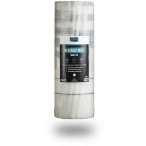 WALTHER STRONG HD RENDER MESH - WHITE 500MM X 50M