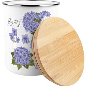 Purple Hydrangeas Extra Large Biscuit Tin