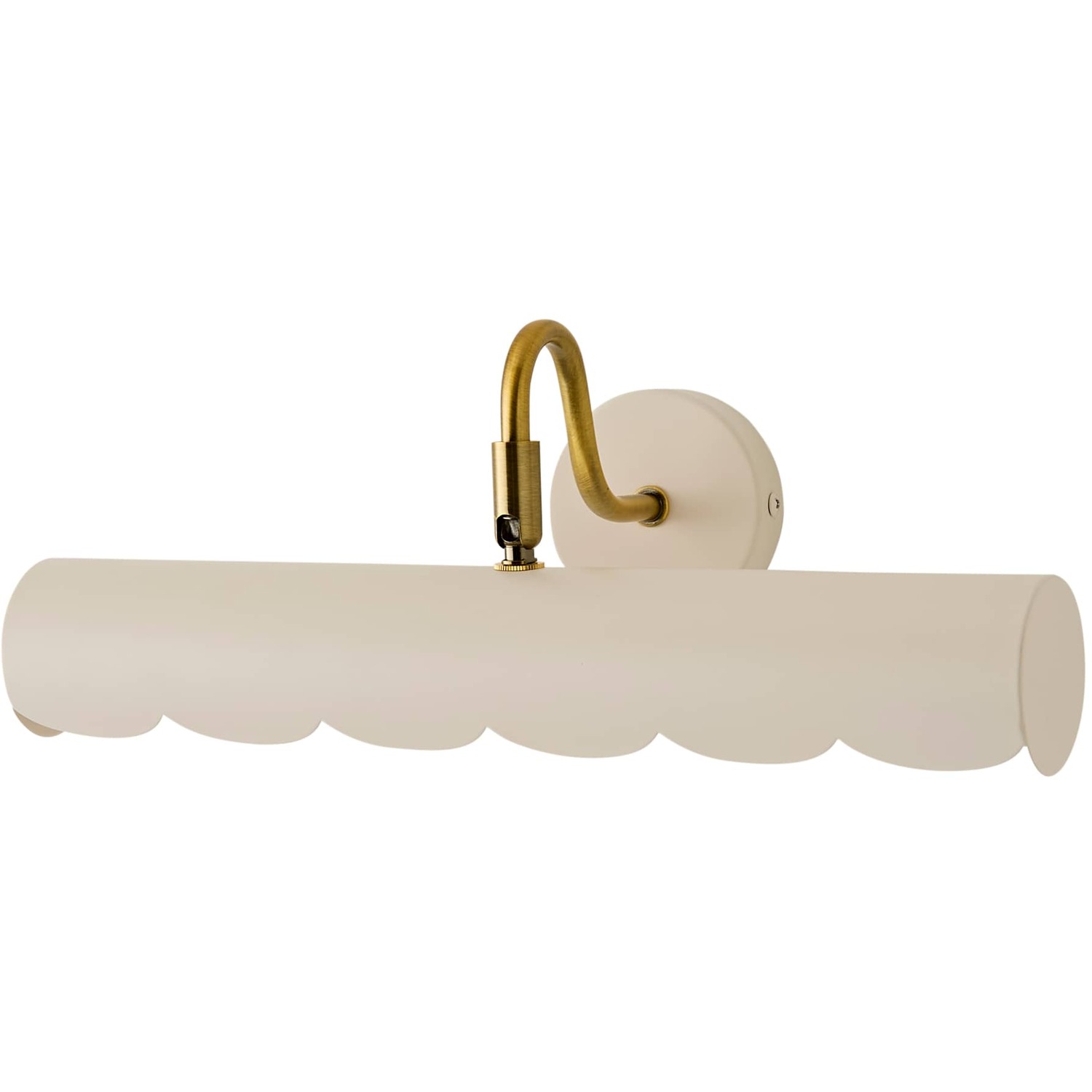 Valuelights Millie Flower Style Scallop Edge Adjustable Picture Wall Light - Cream / Yes - Cream / 0