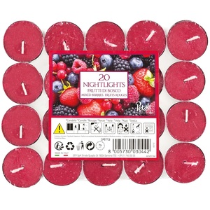 40 Scented Tealight Candles Mixed Berries 7H Tea Light Candles
