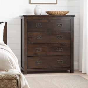 Boston Dark Four Drawer Chest