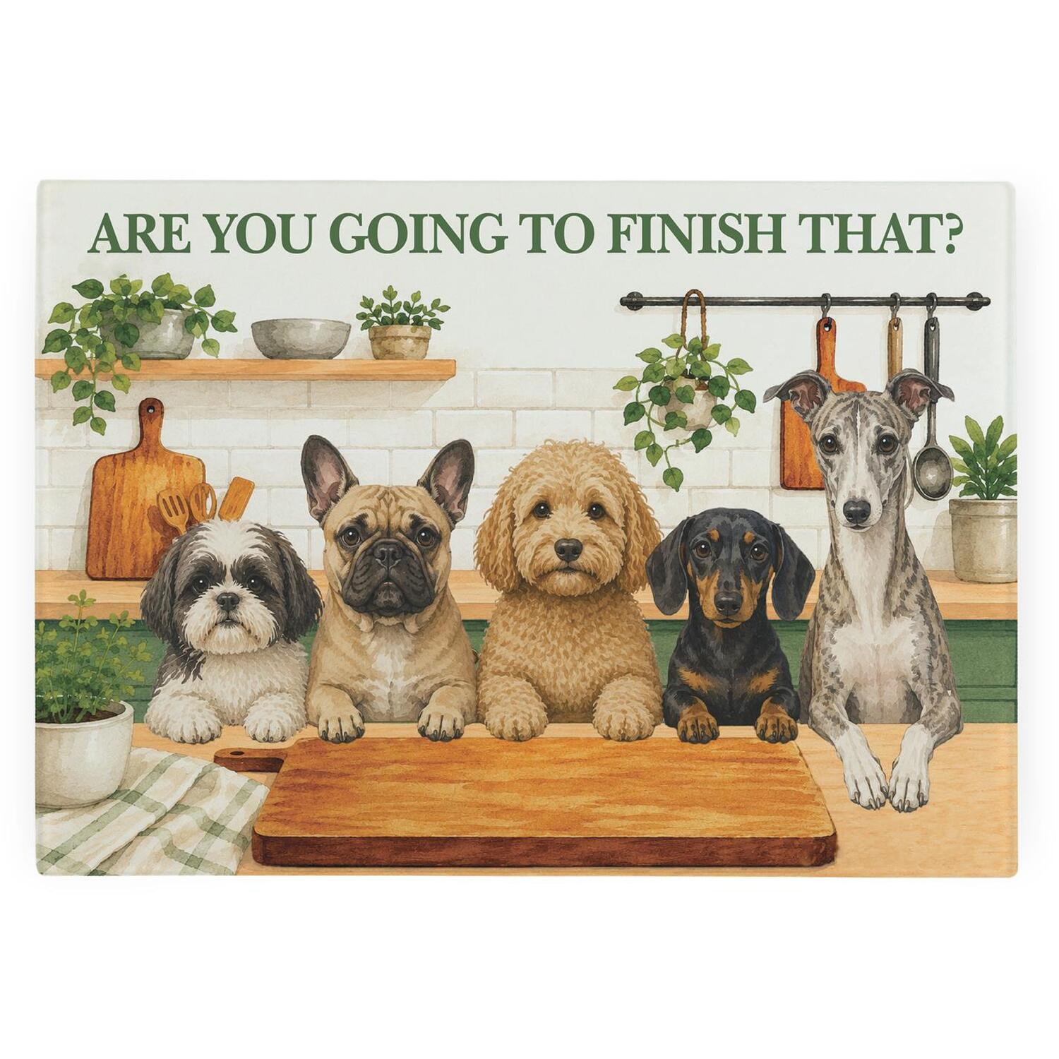 Image of Curious Dogs Smooth Glass Worktop Saver&hellip;